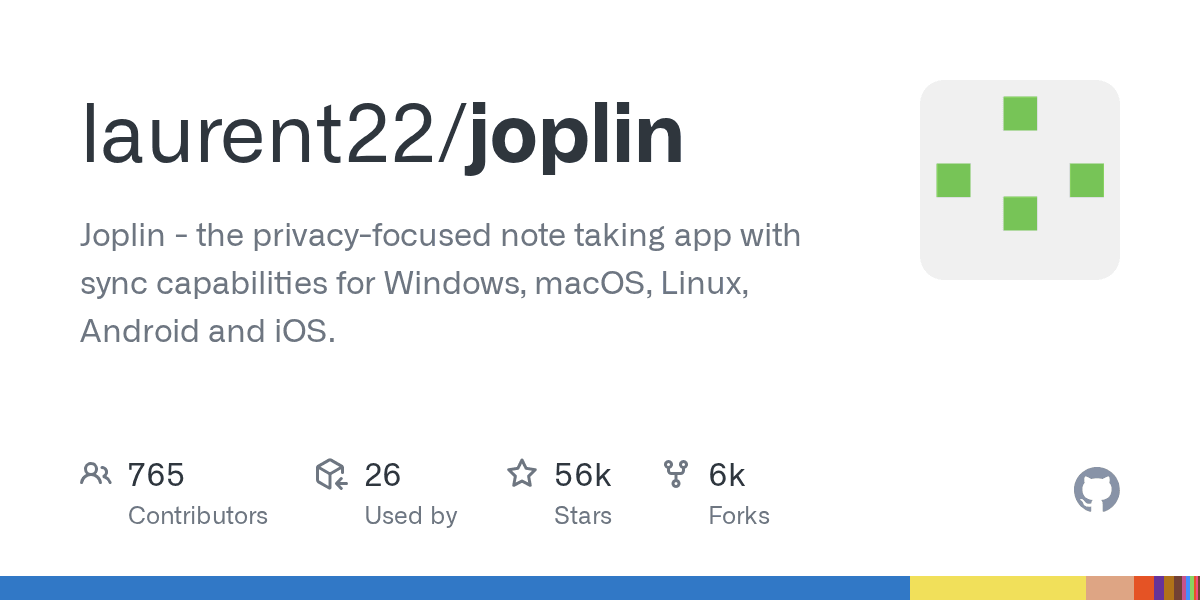Joplin — open-source notes with encrypted sync through your own storage (joplinapp.org)