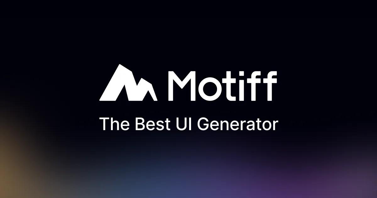 Motiff — a Figma-style editor with AI built in (motiff.com)