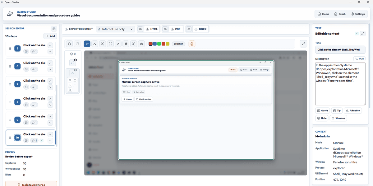 Quartz Studio screenshot