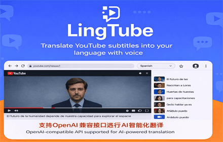 LingTube - YouTube Subtitle Translator & Voice