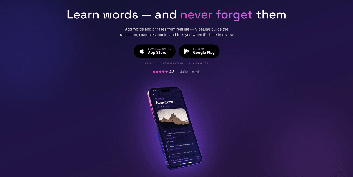VibeLing screenshot
