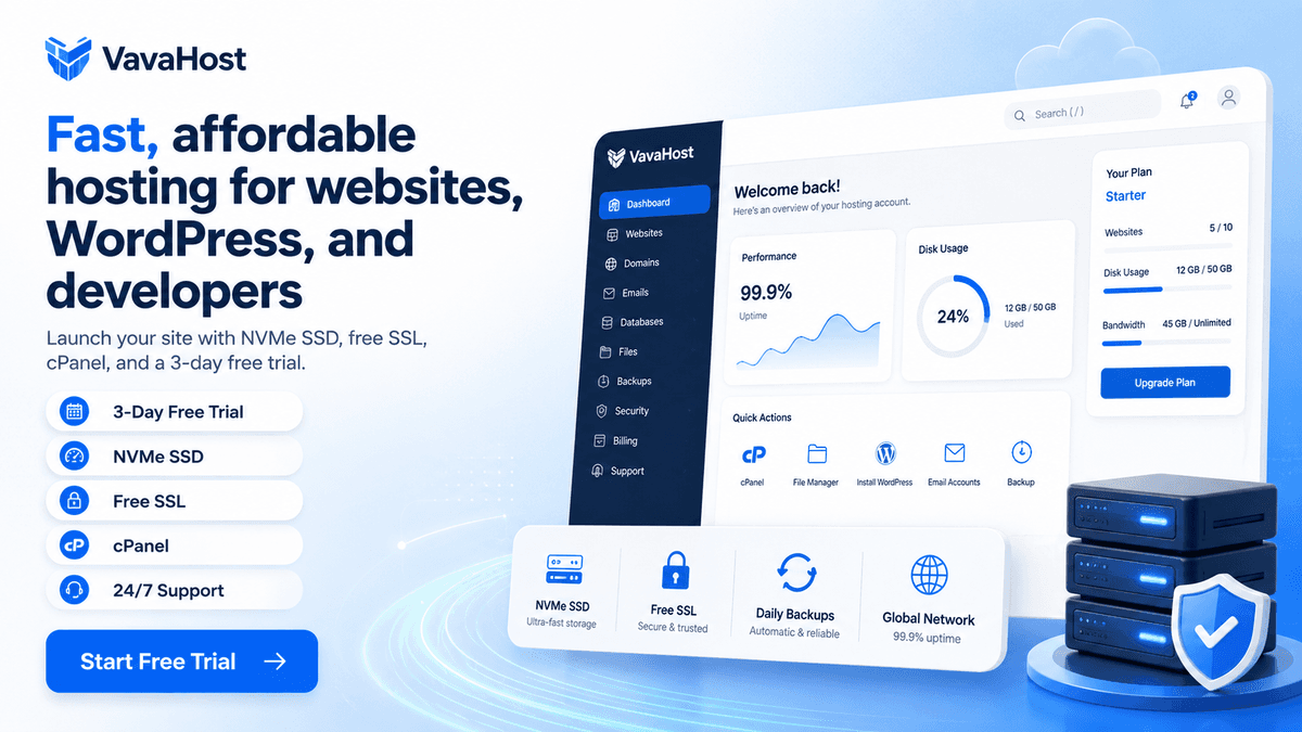 VavaHost screenshot