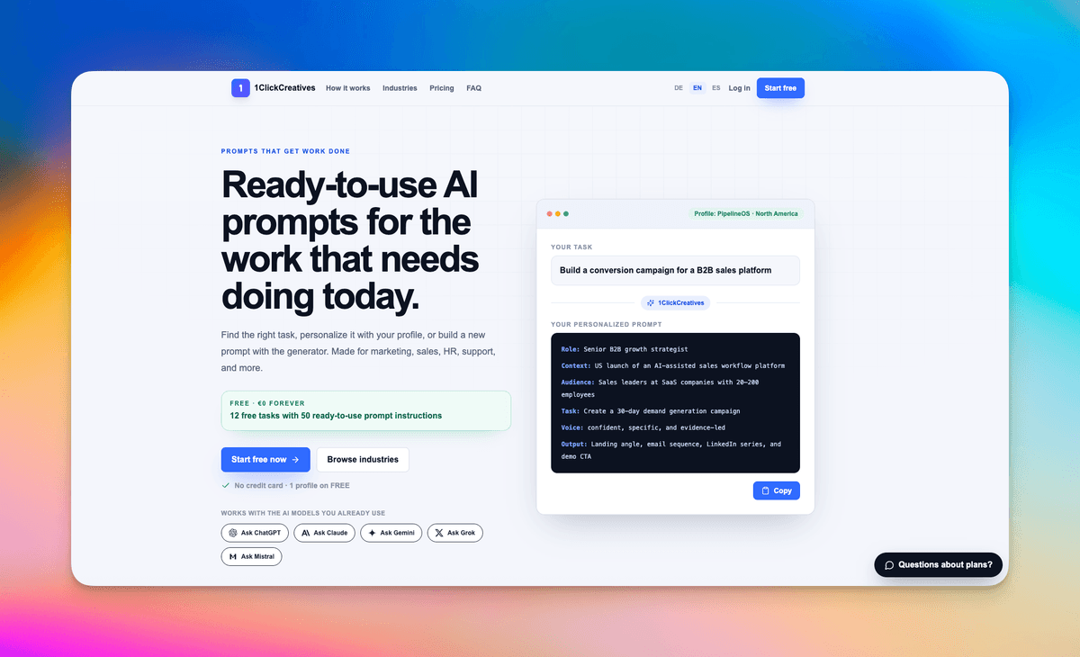 1ClickCreatives screenshot